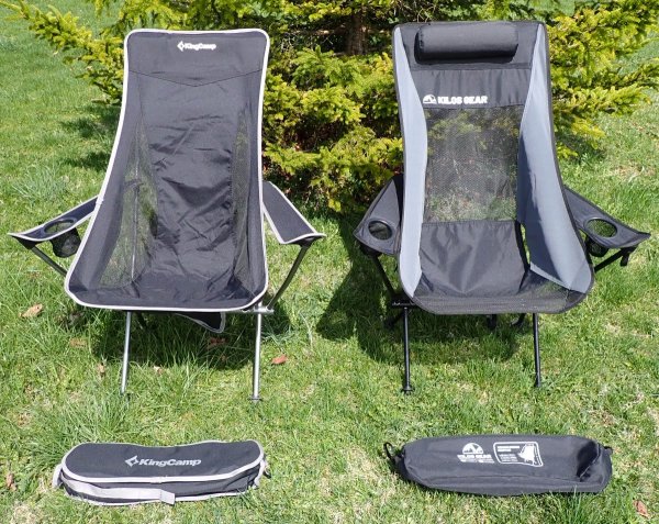 KingCamp and Kilos Gear Camping Chairs
